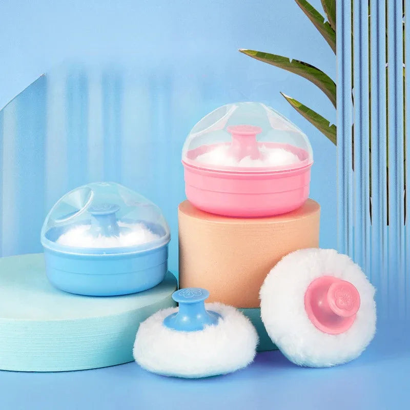 High Quality Face & Body Powder Puff Set with Case - Multiple Colors
