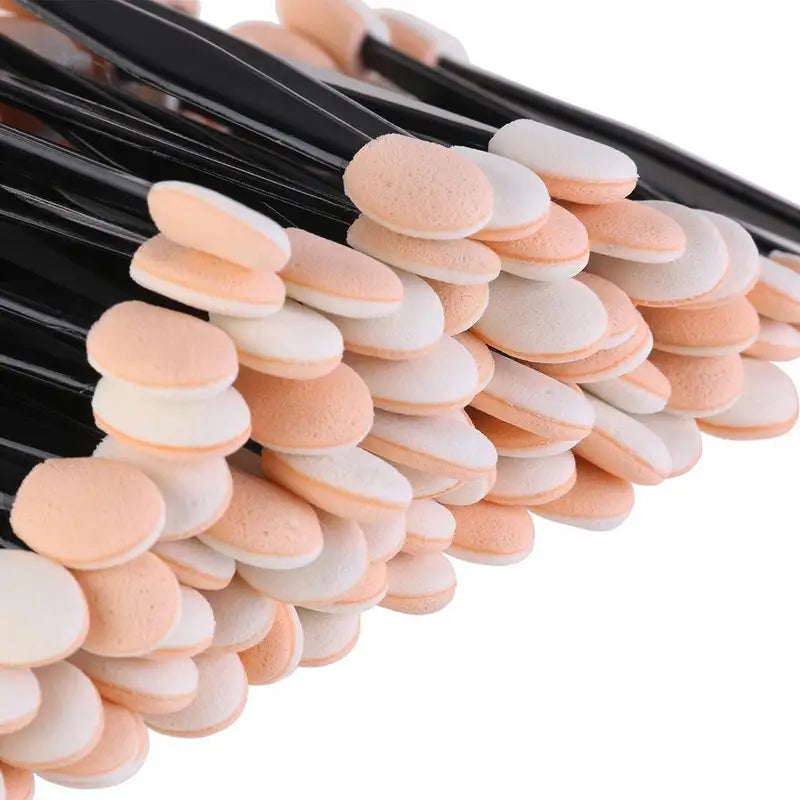 Makeup Brush Set 10/20/50/1000 Pcs Double Ended Sponge Eye Shadow Applicators Glitter Powder