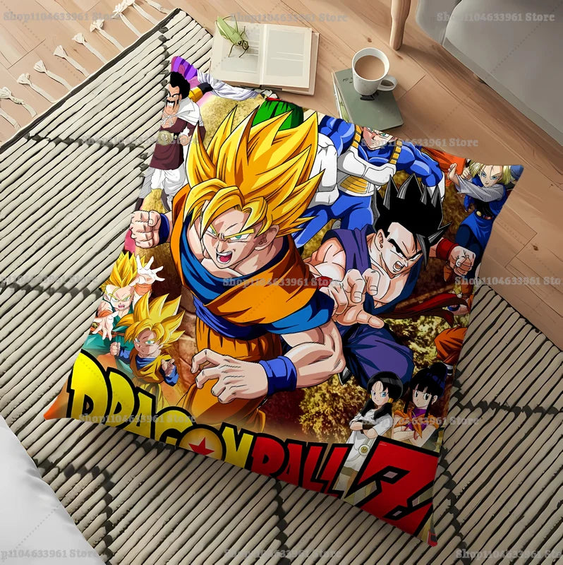 Anime Dragon Ball Pillowcase Goku Vegeta Double-Sided Cushion Cover Bedroom Living Room Decor