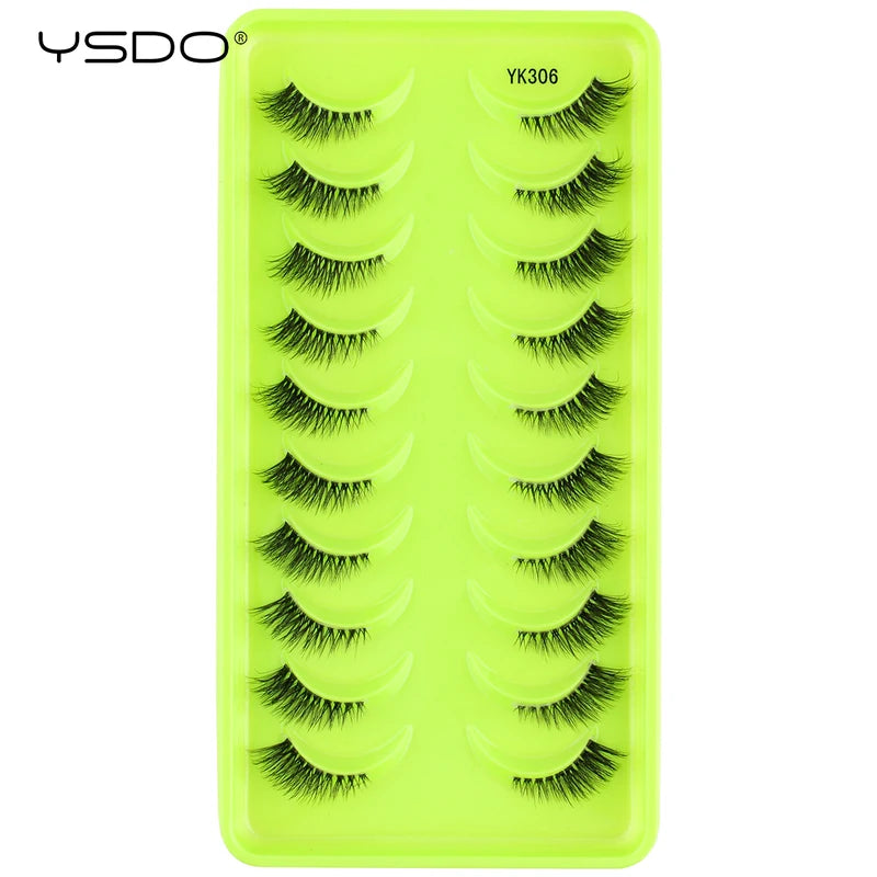 False Eyelashes 3D Mink Fluffy Natural Wispy Reusable Makeup Extensions