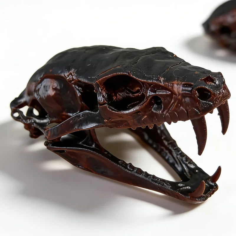 Terrifying Cobra Skull Statue Ornament - Cool Snake Skull Home Decor