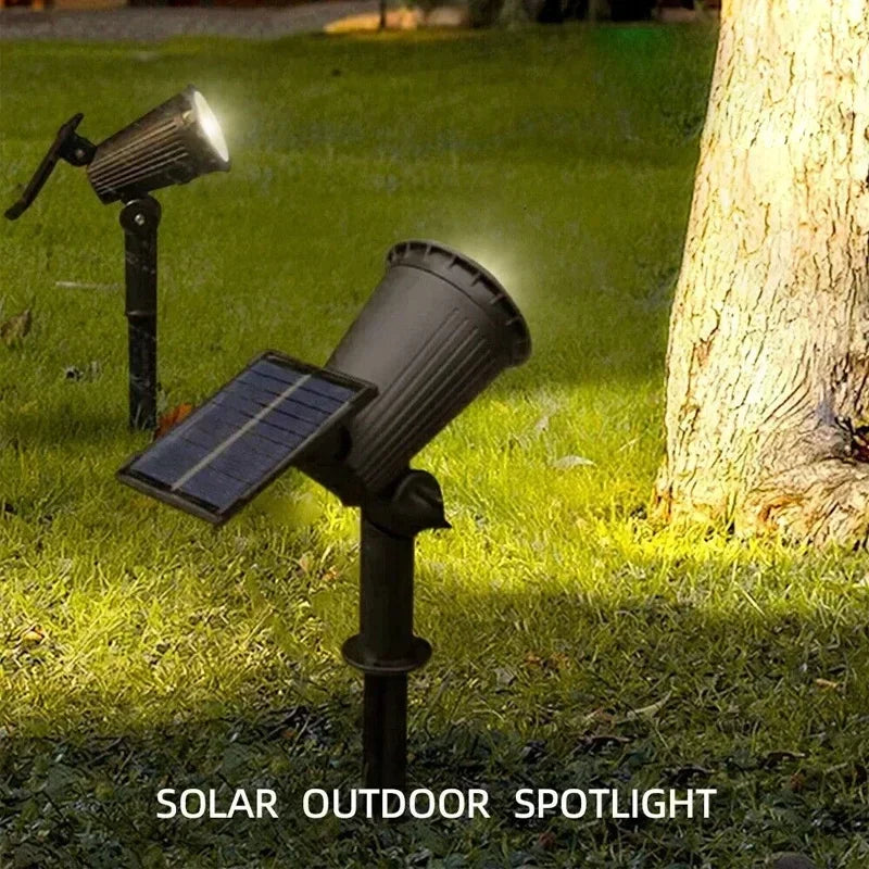 9 LED Solar Spot Lights Outdoor Waterproof Landscape Pathway Garden Lighting