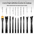 Makeup Brush Set 10 Pcs - Soft Eye Shadow, Foundation, Contour & Highlight Tools