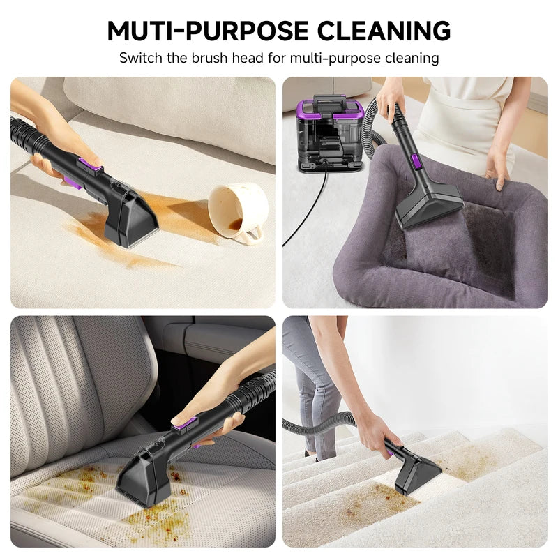 Handheld Carpet Cleaner Machine 530W for Pet Hair Upholstery & Deep Stains