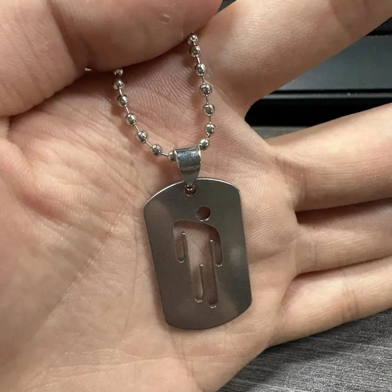 Unisex Stainless Steel Pendant Necklaces - Hip Hop Style Jewelry for Men Women - Multiple Colors