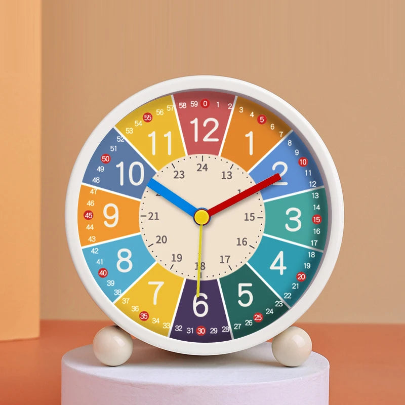 Children's Silent Desktop Alarm Clock - Cartoon Wake Up Clock for Kids & Bedroom