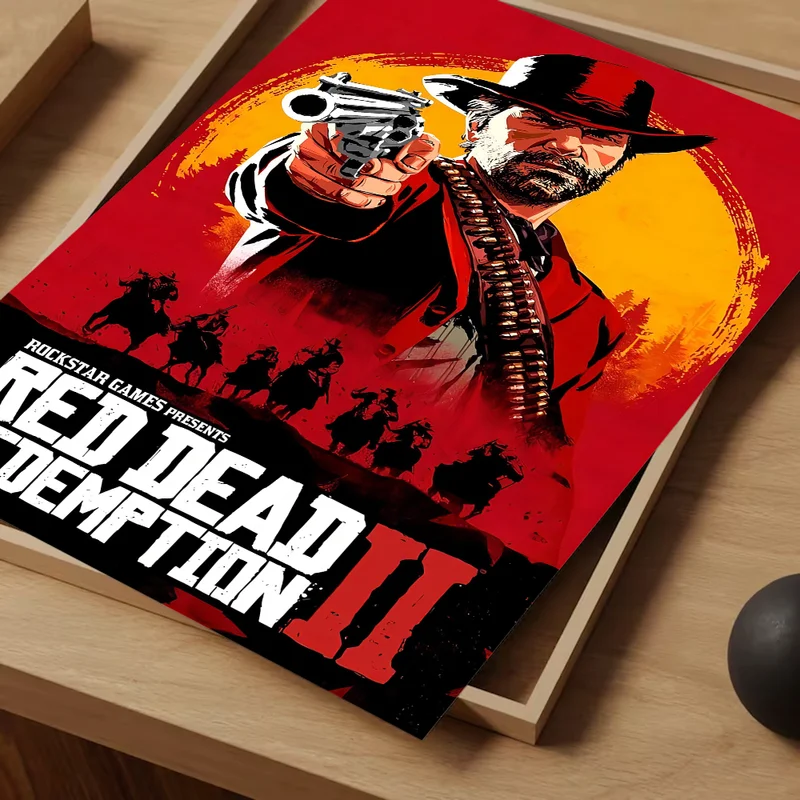 Game Poster Set Waterproof Wall Art for Living Room Bar Cafe Decoration