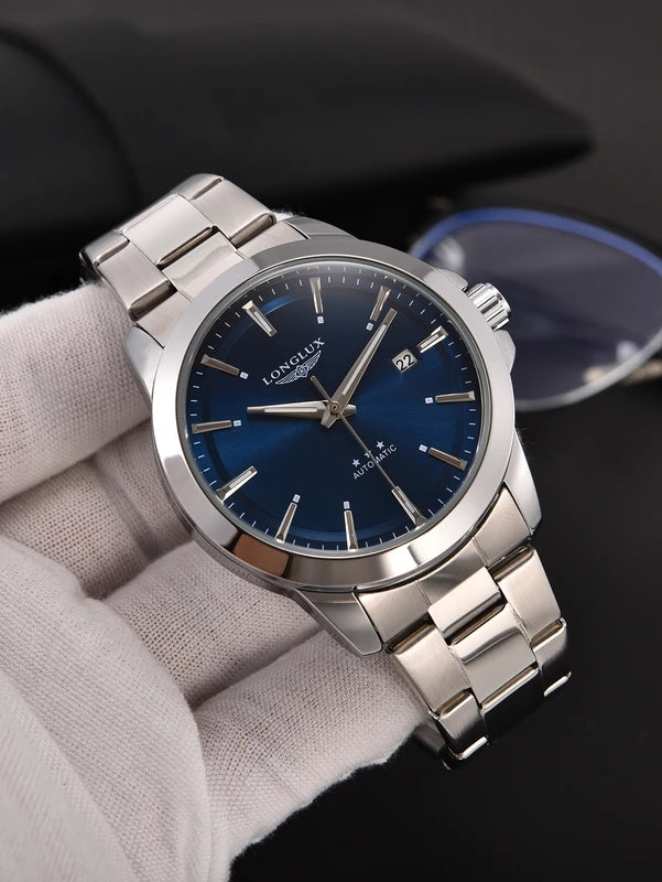 Men's Mechanical Automatic Watch Waterproof Stainless Steel Luminous Minimalist Gift