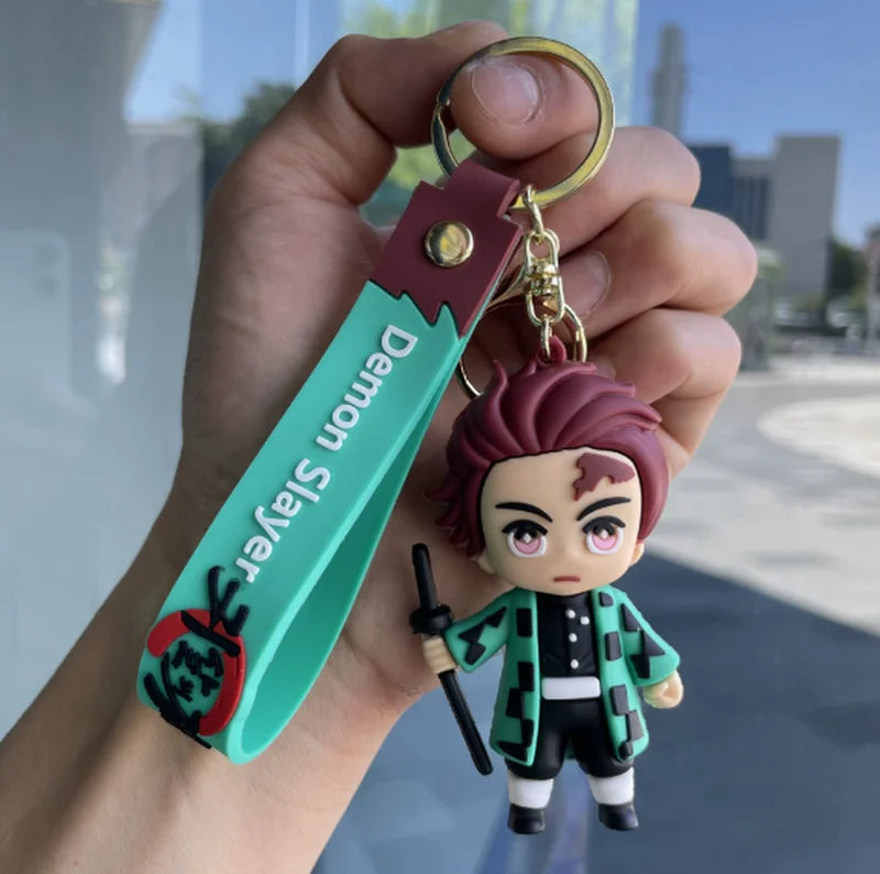 Anime Ghost Slayer Blade Keychain - Cute Bag Pendant Gift for Fans