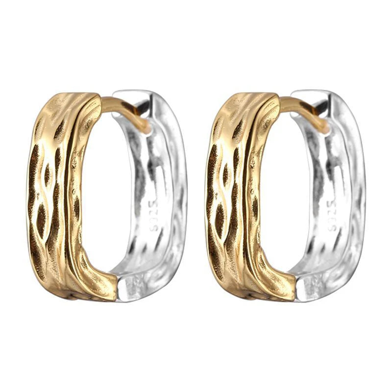 Silver Color Geometric Earrings for Women - Irregular Party Jewelry Gift