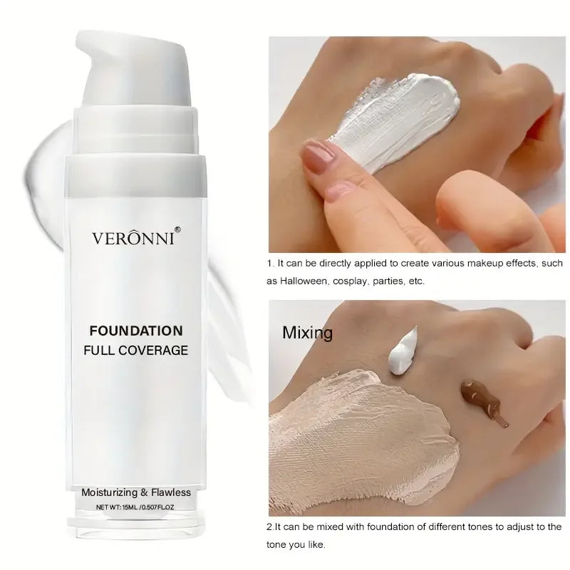 Full Coverage Liquid Foundation for Face & Body - Long Lasting Matte Finish