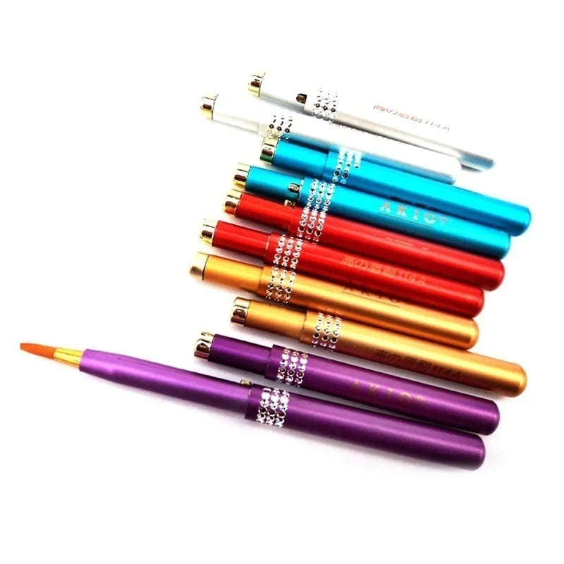 5Pcs Lip Brush Set - Portable Retractable Makeup Brushes for Women