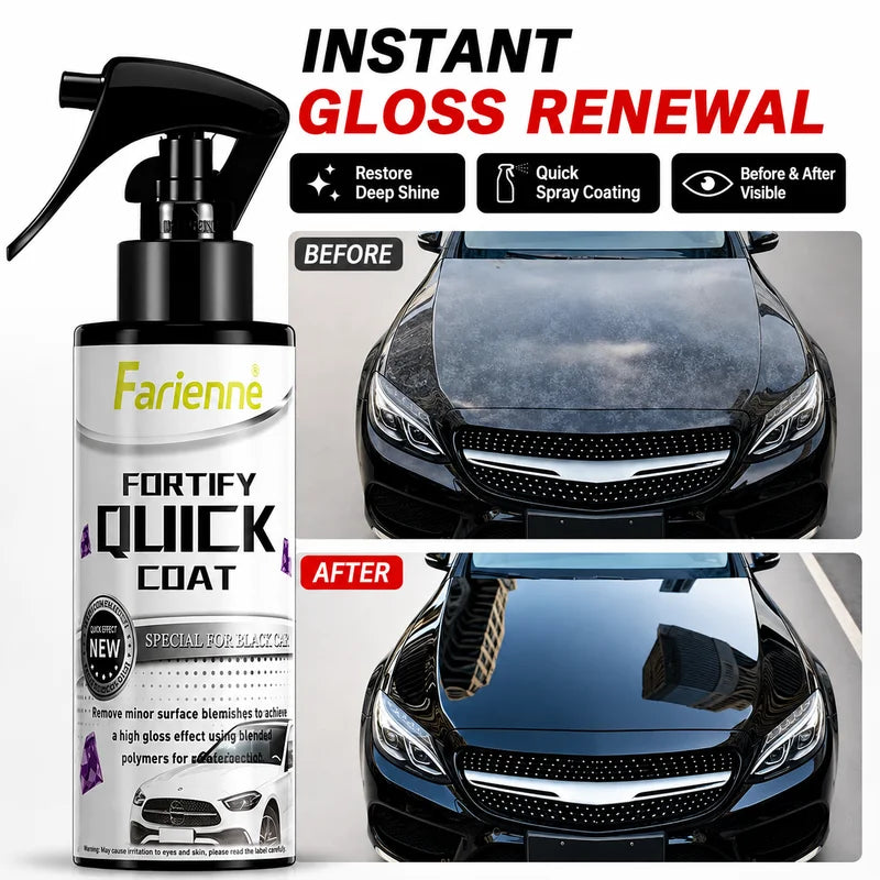 3-in-1 Ceramic Coating Spray 100ML Hydrophobic Paint & Glass Protection