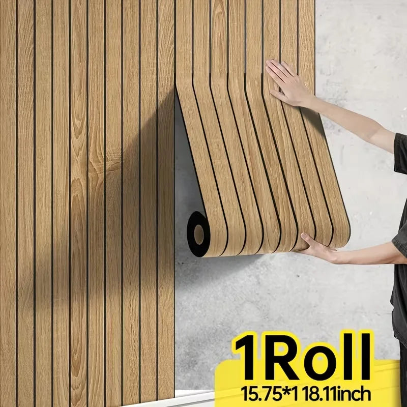 Self-Adhesive 3D Wood Grain Wall Panels for Ceiling and Wall Decor
