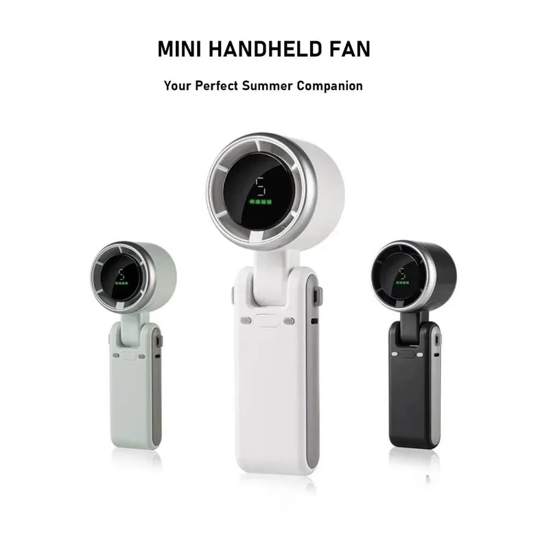 USB Rechargeable Portable Handheld Fan with Long Battery Life 3-in-1 Personal Cooling