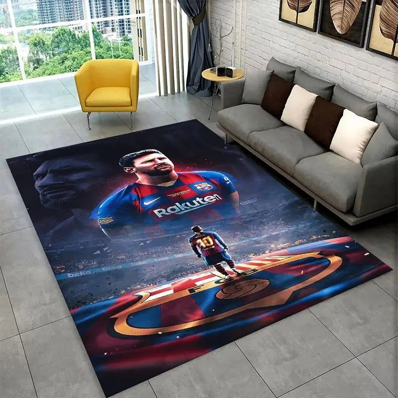 Non-Slip Area Rug for Living Room and Bedroom - Soft Carpet Floor Mat