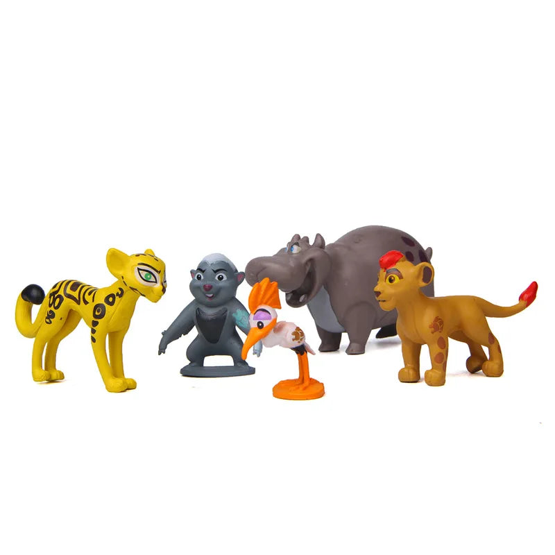 Anime Lion Guard Action Figures Set - Kion Simba PVC Toys 12 Pieces