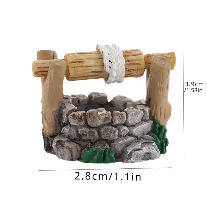 Miniature Fairy Garden Lawn Ornament Pot - Resin Decor for DIY Micro Landscape
