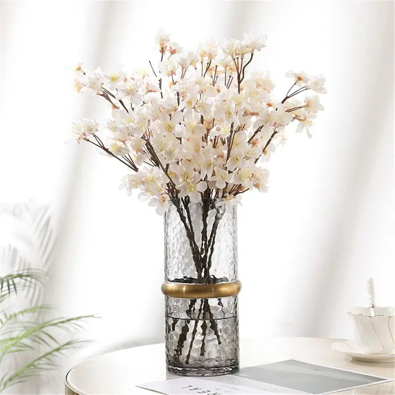 Artificial Cherry Blossom Flowers Silk Sakura Fake Flowers for Wedding Home Decor