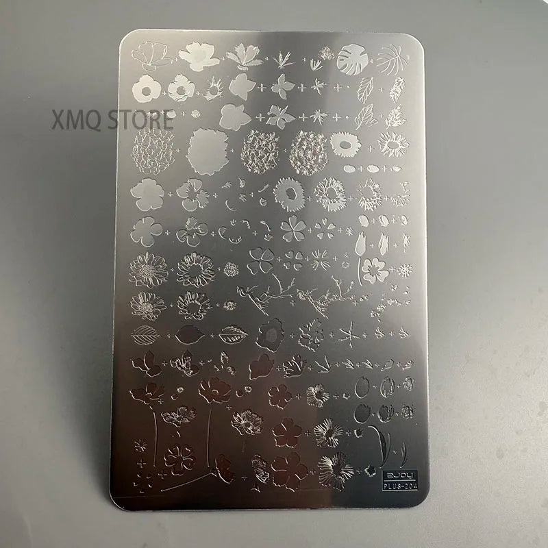 Nail Art Stamping Plates Flower Leaves Imageplates Set for Creative Nail Designs
