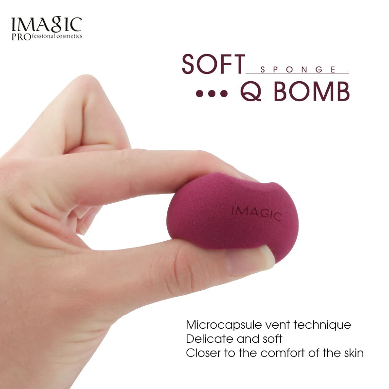 IMAGIC Makeup Sponge Face Wash Puff - Wet & Dry Beauty Blender Tool