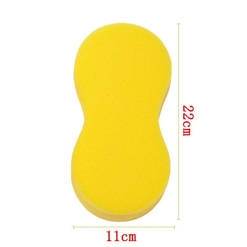 Large Honeycomb Car Wash Sponge Block - High-Density Foam Cleaning Tool