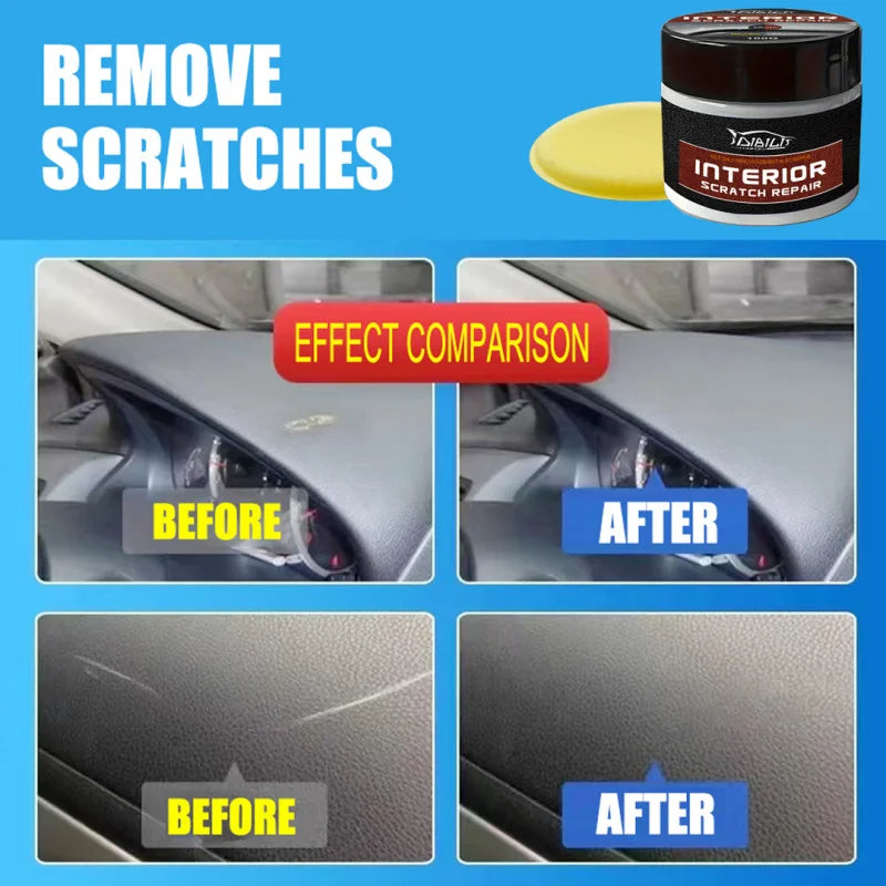 Car Interior Scratch Remover & Wax Coating Kit for Vehicle Care
