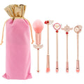 5pcs Metal Handle Makeup Brush Set Pink Anime Card Captor Sakura Cosmetics