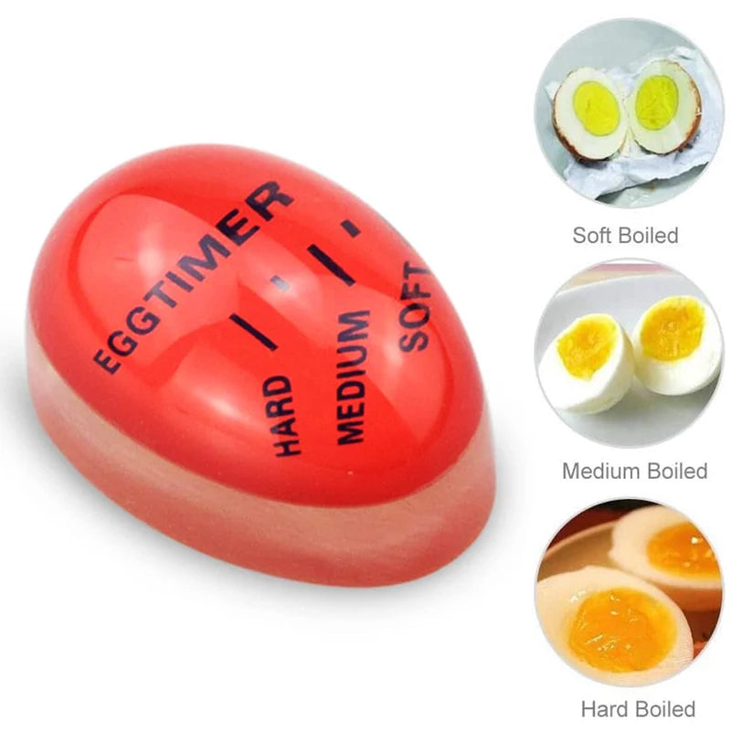 Color Changing Egg Timer for Perfect Boiled Eggs - Heat Sensitive Kitchen Tool
