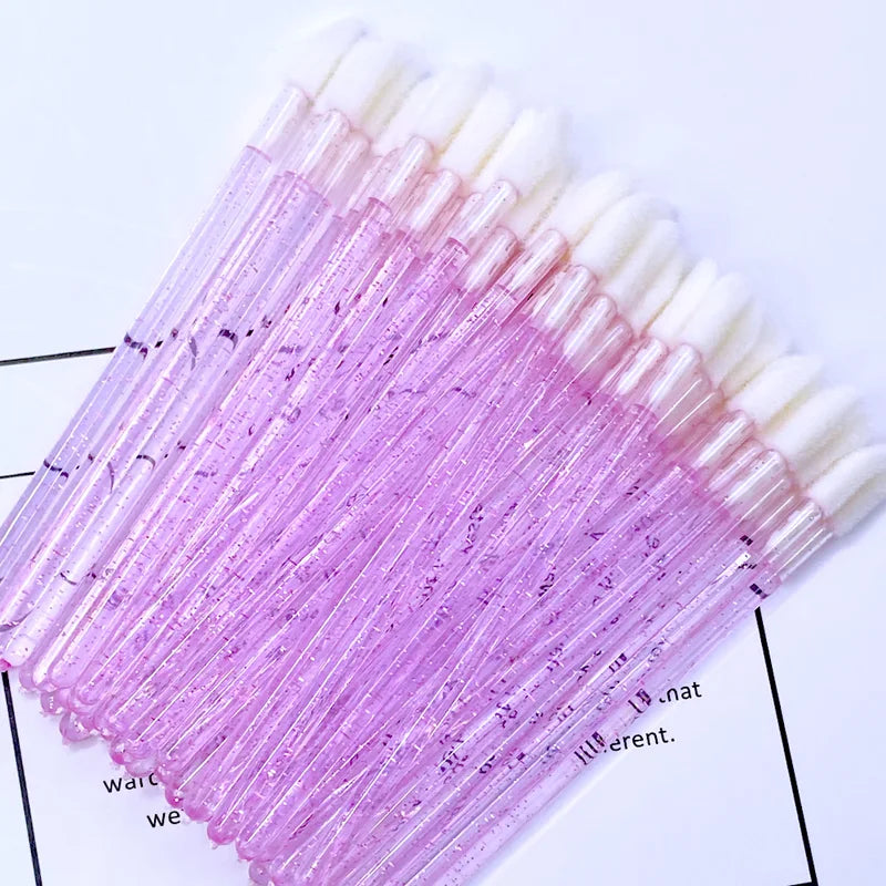 50Pcs Eyelash Extension Cleaning Brushes Makeup Mascara Applicators for Lash Removal
