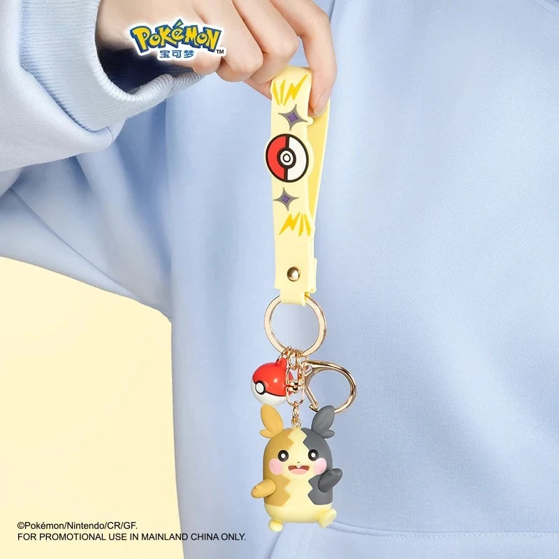 Pokemon Anime Keychain Figures Snorlax Mimikyu Cubone Car & Backpack Decoration