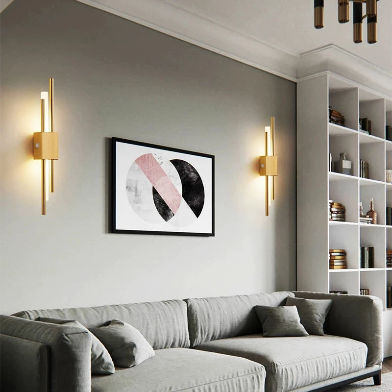 Modern Nordic LED Wall Sconce Lamp with USB & Acrylic Shade for Bedroom Living Room