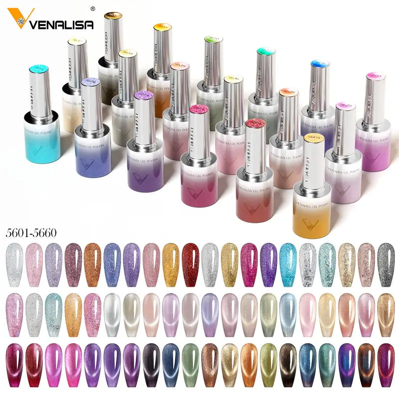 10ml Hema & TPO Free Cat Eye & Glitter Nail Gel Polish Long Wear Soak Off UV LED