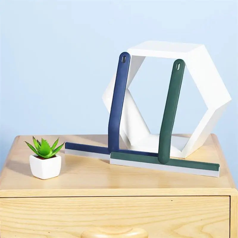 Durable Silicone Shower Squeegee for Water Removal on Glass & Tiles