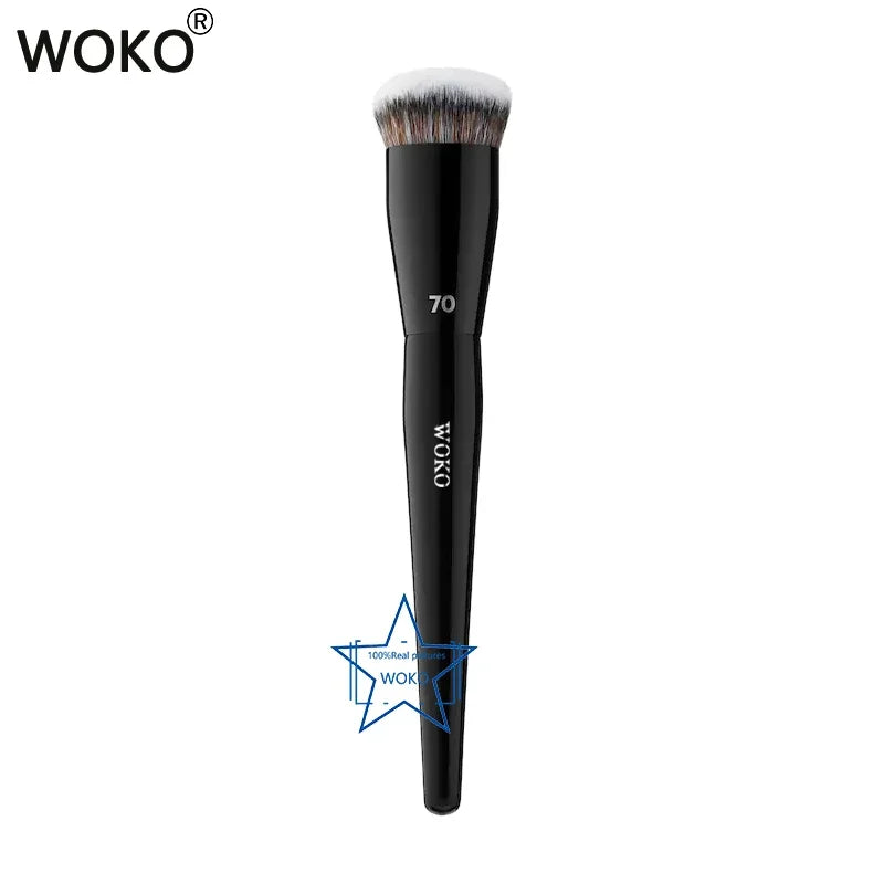 Pro Makeup Foundation Brush 70 Chubby Synthetic Face Contour Tool for Cream Foundation