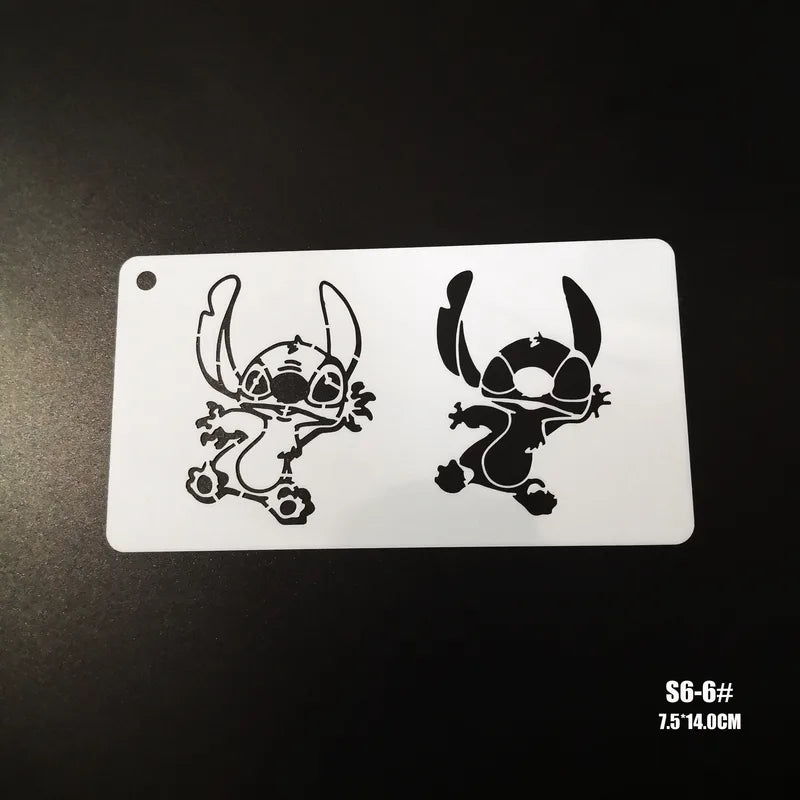 Face Painting Stencils Set for Kids and Adults - Cartoon Makeup Templates, Body & Face Art
