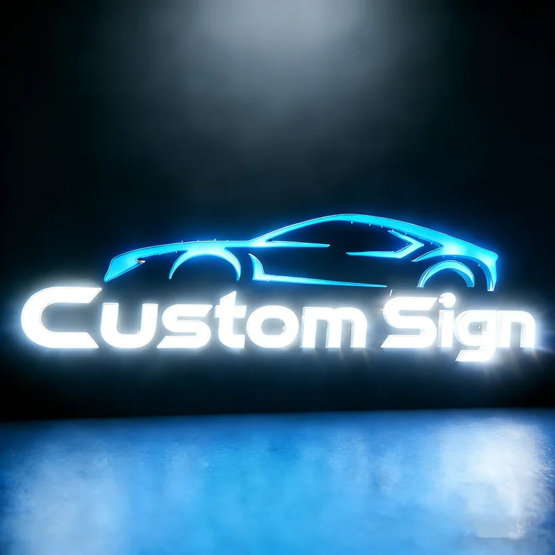 Custom LED Backlit 3D Metal Letter Sign for Business & Trade Show