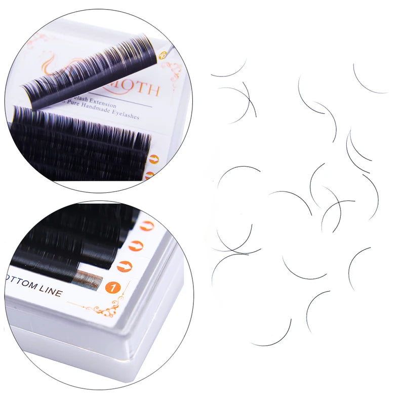 False Eyelash Extension Trays Set 7 Trays 16 Rows Mink Lashes Supplies