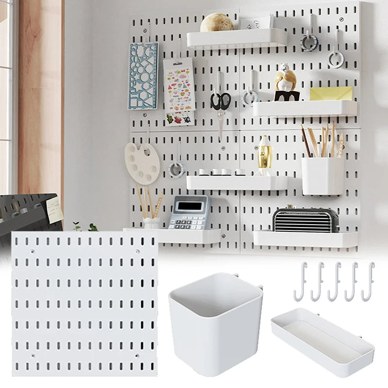 Wall Shelf Pegboard Kit for Wall Panels Home Decor Hanging Storage DIY Pegboard