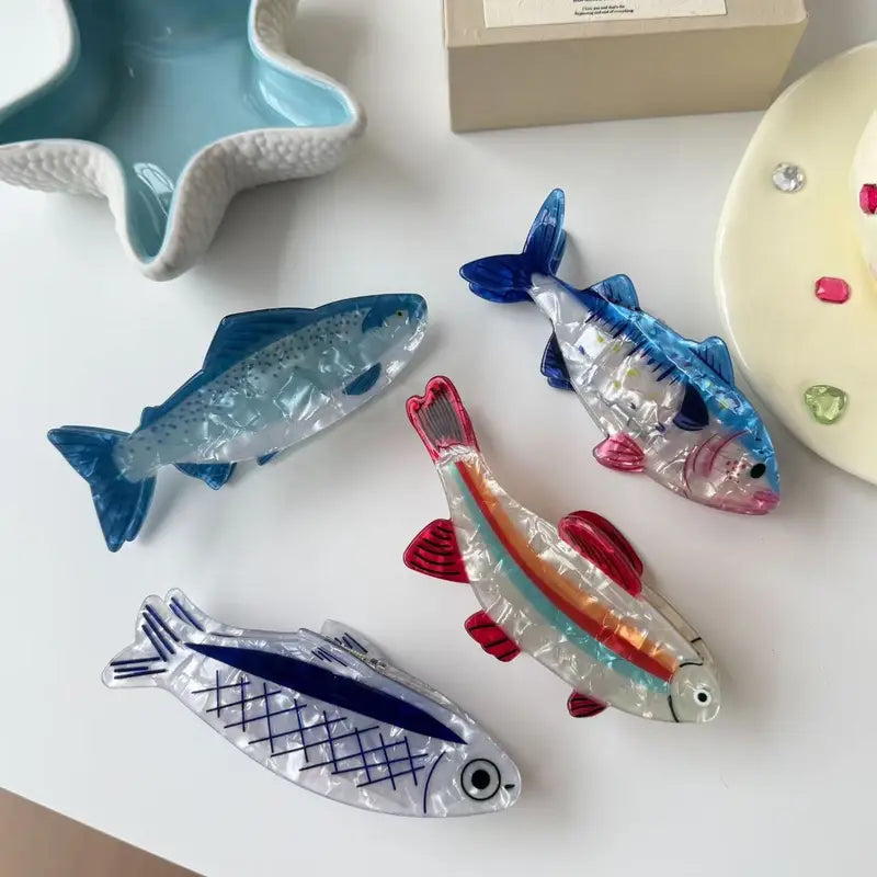 Cute Fish-Shaped Back-of-Head Hair Clip - Small Hair Accessory for Daily Wear