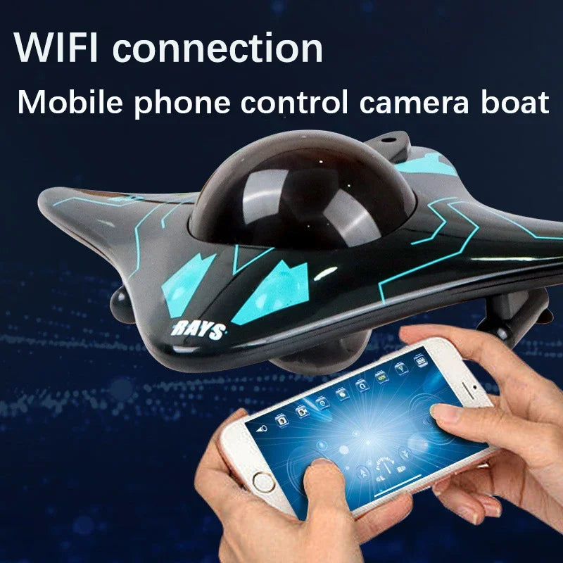 Remote Control Underwater Camera Boat with Wifi FPV for Kids and Boys
