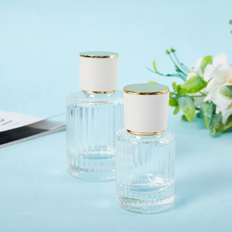30/50ml Refillable Glass Perfume Spray Bottles - Portable Cosmetic Atomizers