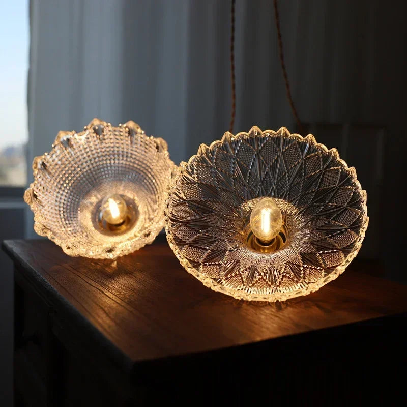 Modern Glass Pendant Light for Kitchen and Dining Room - LED Chandelier for Bedroom & Cafe