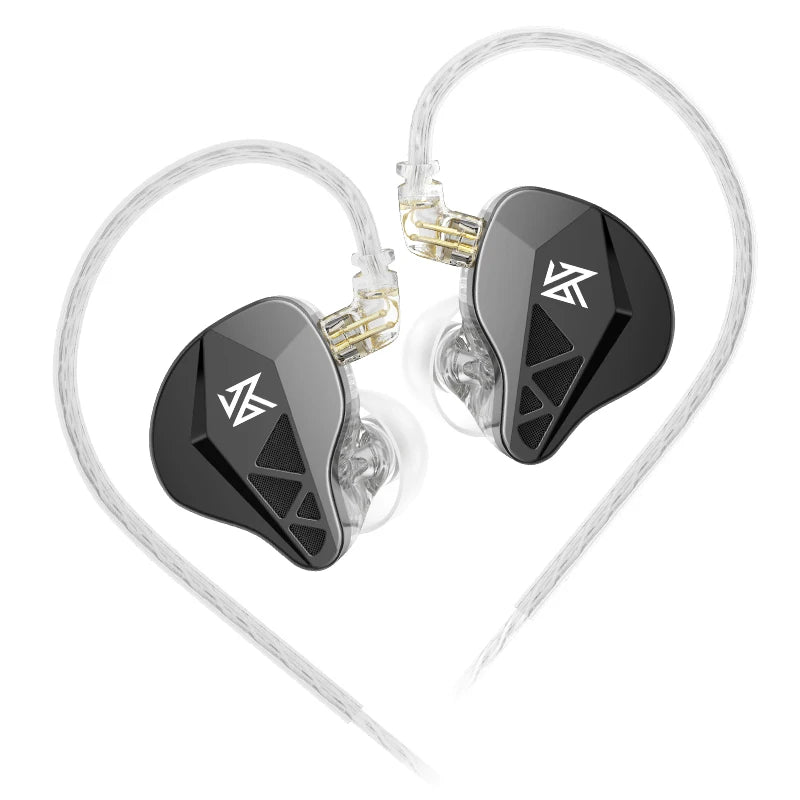 KZ EDXS In-Ear Earphones with Dynamic Driver and Detachable Cable, Noise-Cancelling Wired Earbuds for Sport and High-Res Audio