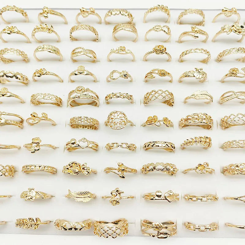 Set of 30 Antique Style Silver Finish Finger Rings for Women Mix Styles Gift Party