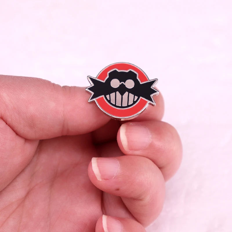 Evil Villain Egg Man Enamel Pin Badge - Game Character Brooch Gift