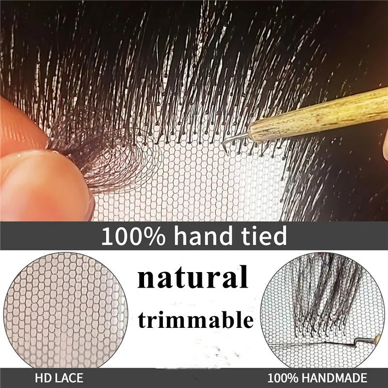Realistic Fake Eyebrow Set for Men - Trimmable Lace Makeup Eyebrow Enhancer