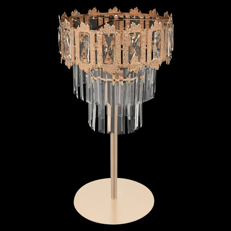 Crystal Flower Stand Wedding Display Rack Modern Tabletop Floral Holder Gold Acrylic