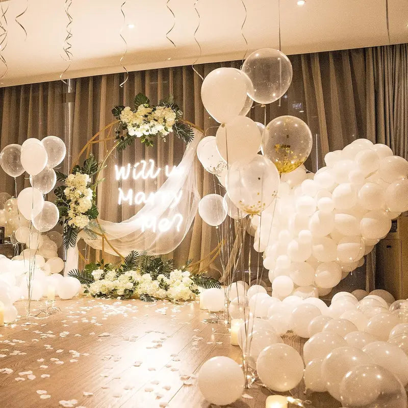 12-Inch Latex Balloons Pack for Weddings Birthdays & Celebrations - 5-100pcs