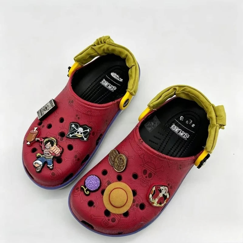 Anime Cartoon Outdoor Slippers for Men Women Non-Slip Beach & Travel Shoes